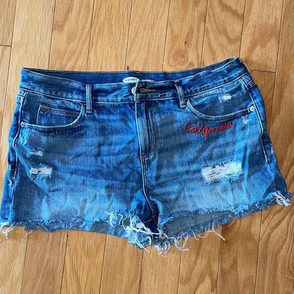 Denim shorts